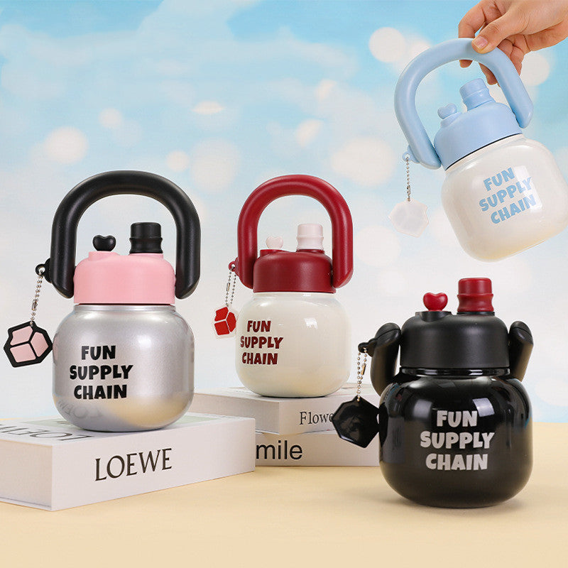 Double-Drink Stainless Steel Insulated Cup – Large Capacity