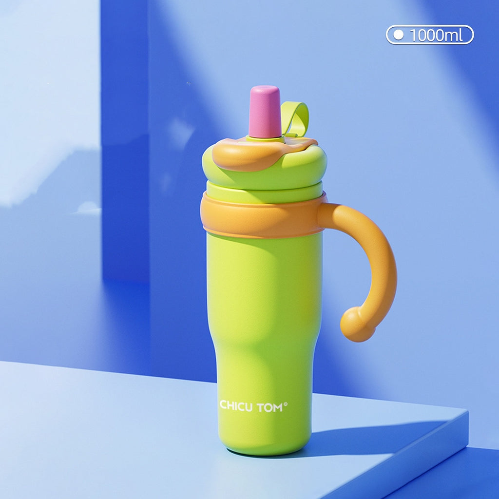 ColorPop Ceramic Straw Tumbler Cup