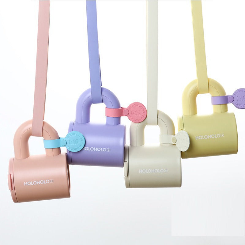 High-Temp Resistant Large-Capacity Water Bottle With Straw