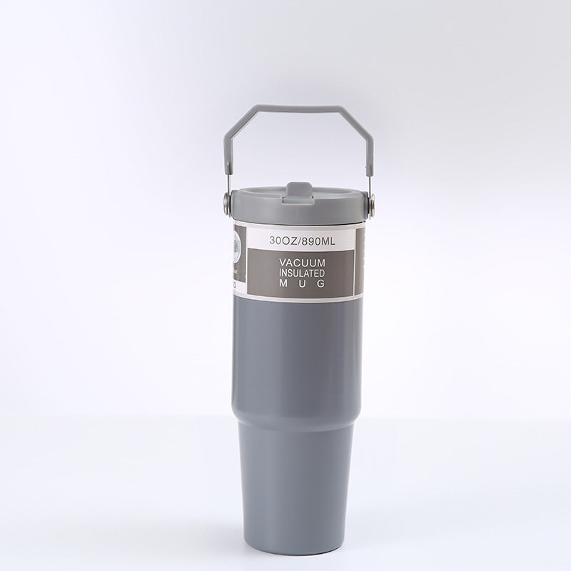 Portable Stainless Steel Travel Tumbler With Handle