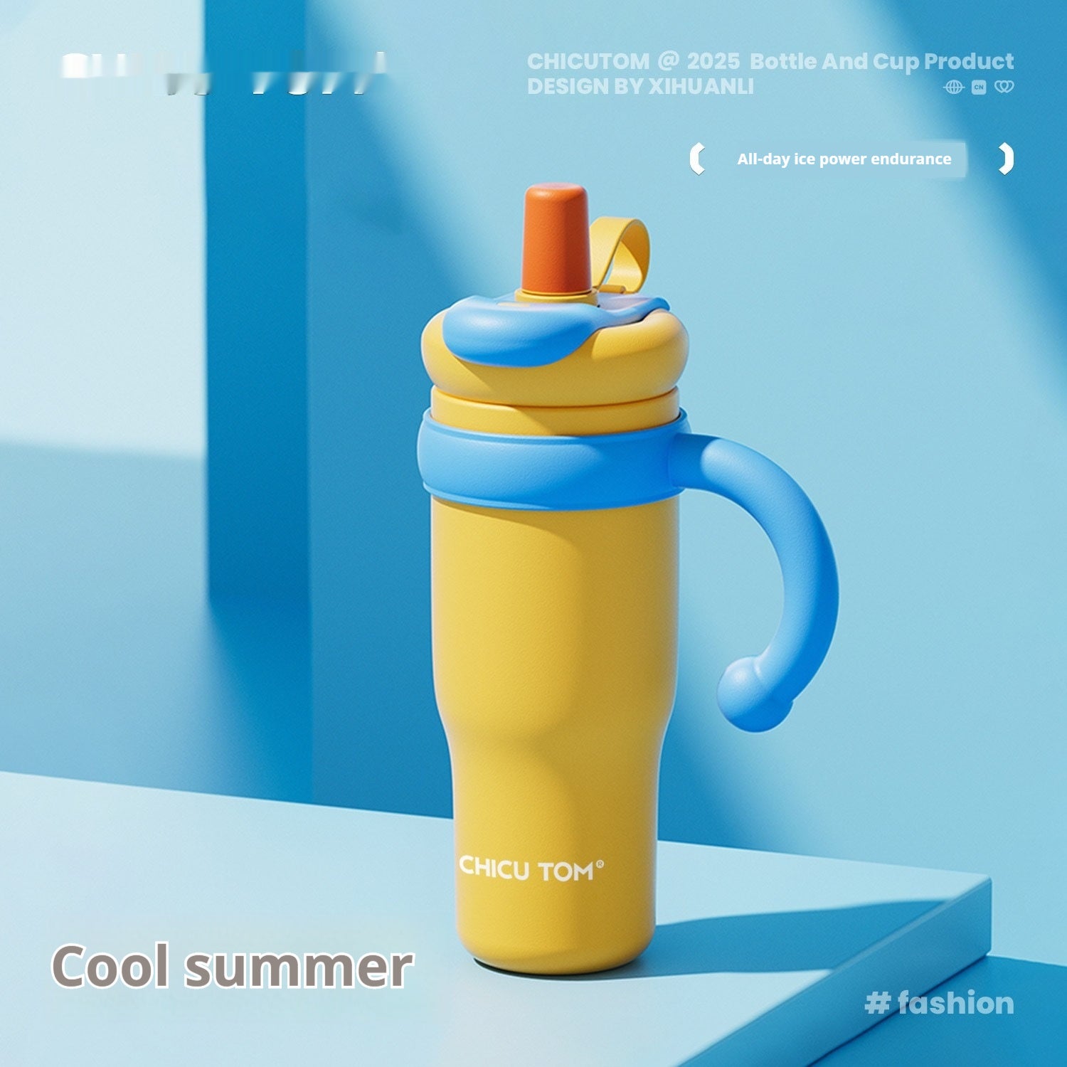 ColorPop Ceramic Straw Tumbler Cup