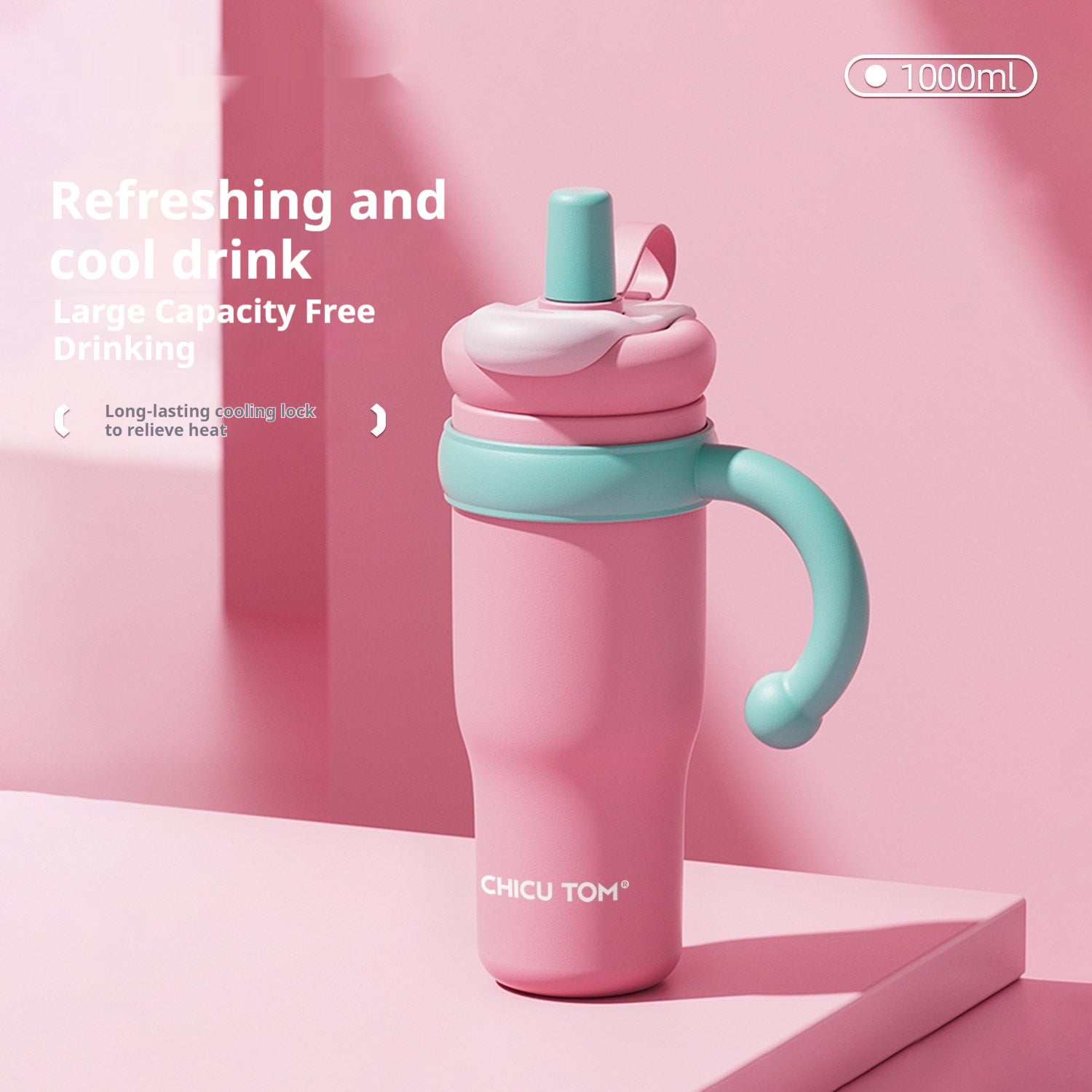 ColorPop Ceramic Straw Tumbler Cup