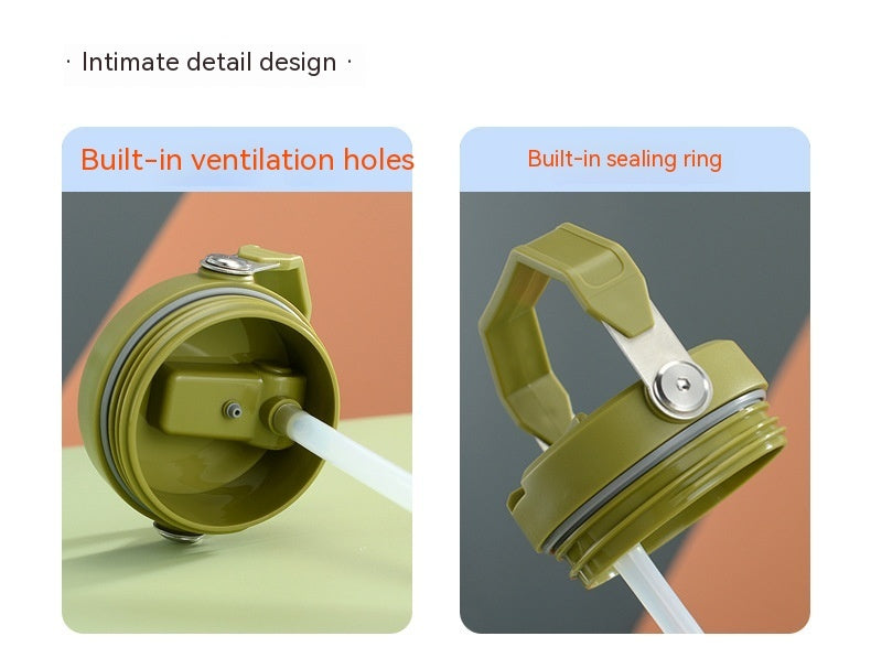 Portable Stainless Steel Travel Tumbler With Handle
