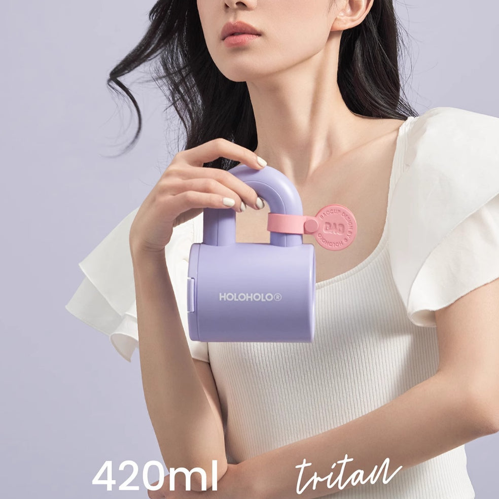 High-Temp Resistant Large-Capacity Water Bottle With Straw