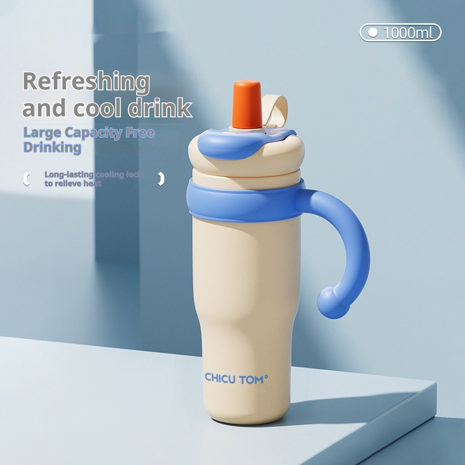 ColorPop Ceramic Straw Tumbler Cup