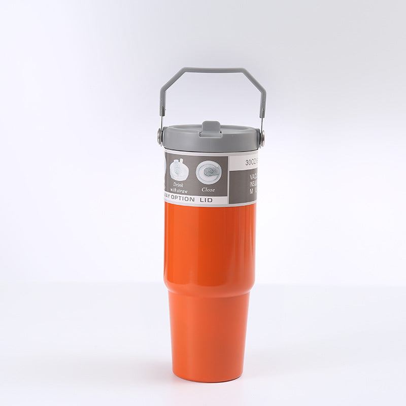 Portable Stainless Steel Travel Tumbler With Handle